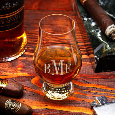 Personalized Globe Decanter Set with Glencairn Glasses