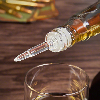 AK - 47 Gun Whiskey Decanter Set with 4 Bullet Glasses