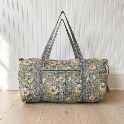 Anella Quilted Duffle Carryall Weekender Bag showing outer details