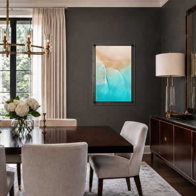 Aqua Veil Acrylic Wall Art Print