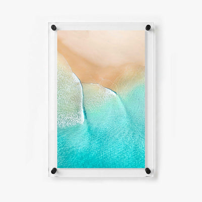 Aqua Veil Acrylic Wall Art Print