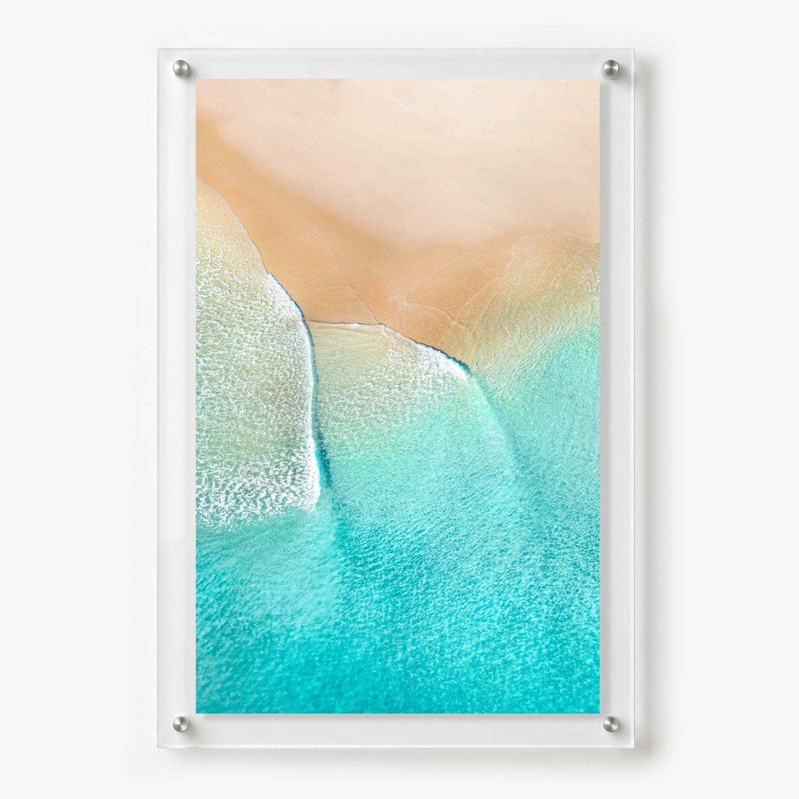 Aqua Veil Acrylic Wall Art Print
