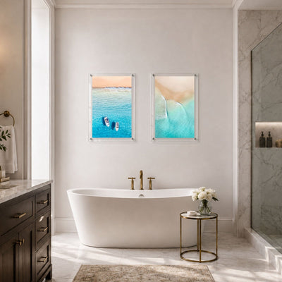 Aqua Veil Acrylic Wall Art Print