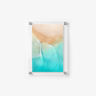Aqua Veil Acrylic Wall Art Print
