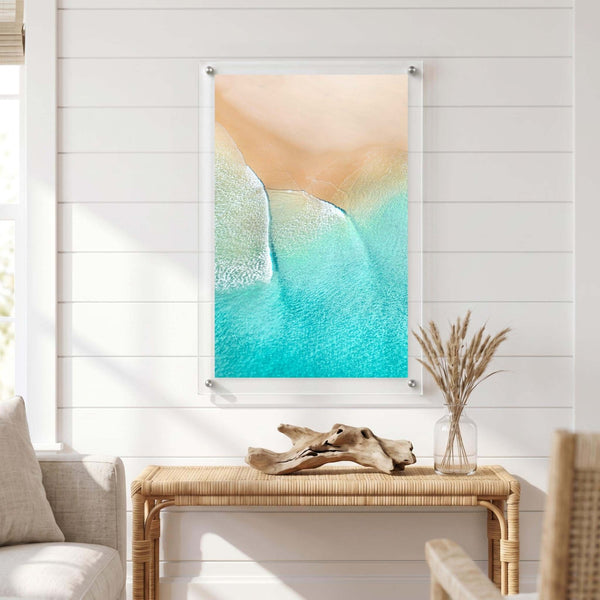 Aqua Veil Acrylic Wall Art Print