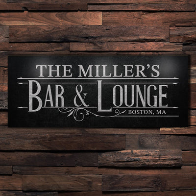 Art Deco Custom Bar and Lounge Sign