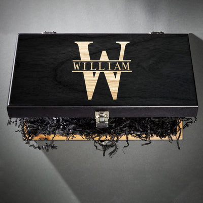 Baltic Birch Personalized Wood Box for Liquor Bottle