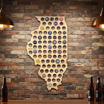 Beer Cap Map of Your Home State