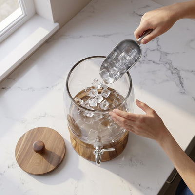 Bellmere Wood & Glass Drink Dispenser