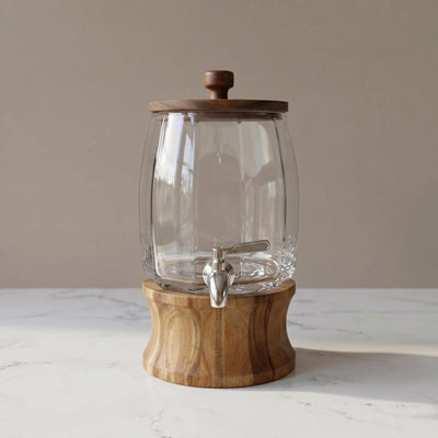 Bellmere Wood & Glass Drink Dispenser