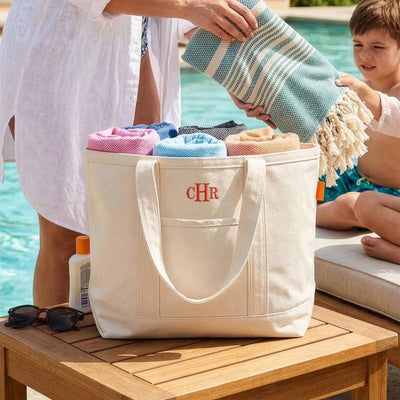 Bexford Open Zip - Top Canvas Tote Bag