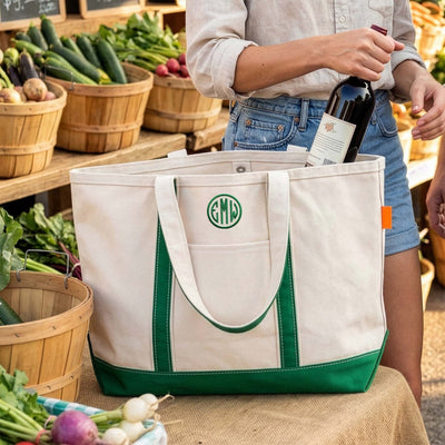 Bexford Open Zip - Top Canvas Tote Bag