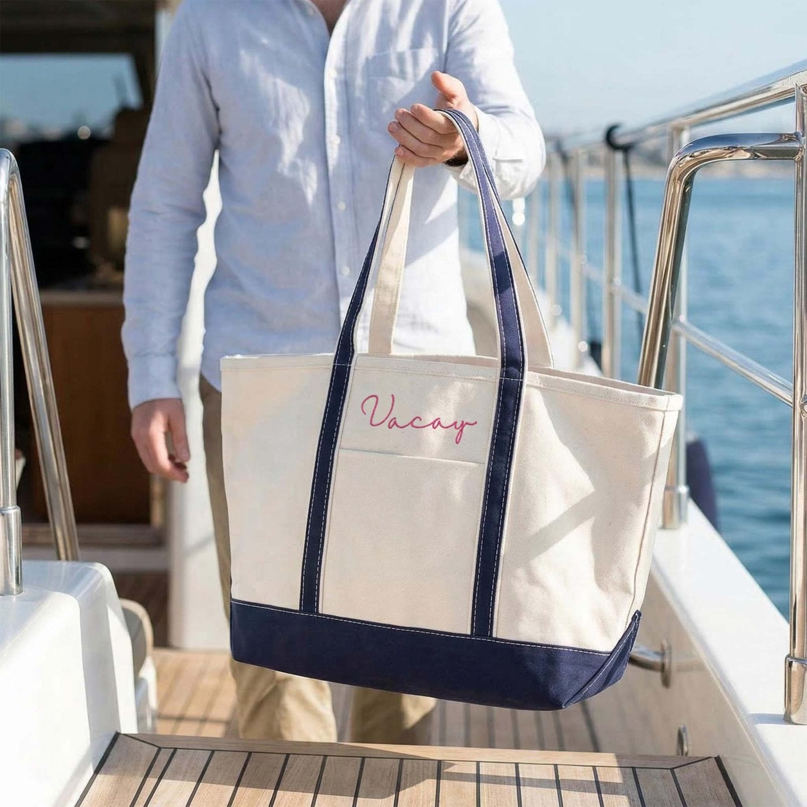 Bexford Open Zip - Top Canvas Tote Bag