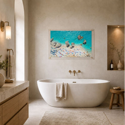 Blue Lagoon Club Acrylic Wall Art Print