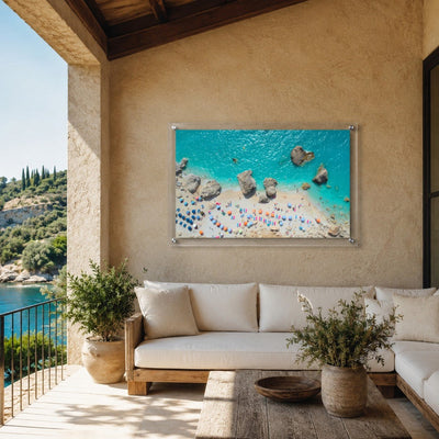 Blue Lagoon Club Acrylic Wall Art Print