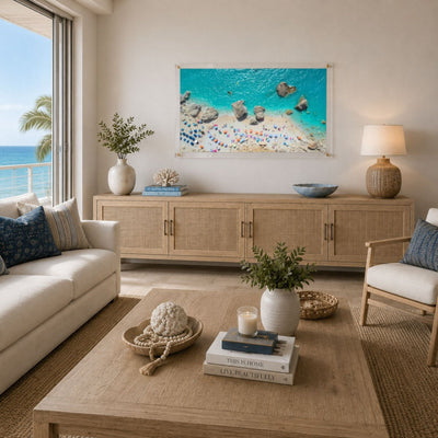 Blue Lagoon Club Acrylic Wall Art Print