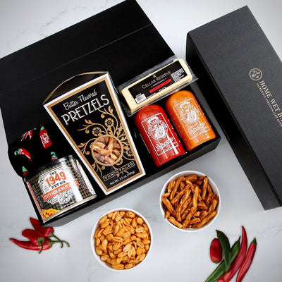 Caliente! Spicy Snacks Hot Sauce Gift Basket