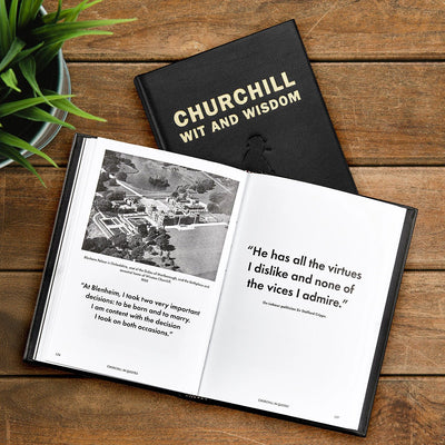 Churchill Wit and Wisdom - Coffee Table Book, Leather Bound