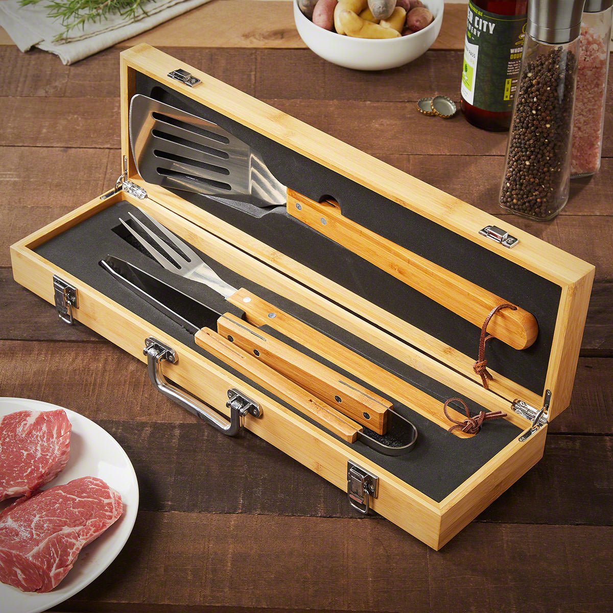 Custom Bamboo Barbecue Tools