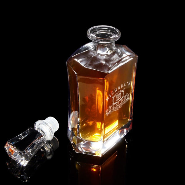 Custom Decanter Set with Rocks Glasses Gift for Lawyers