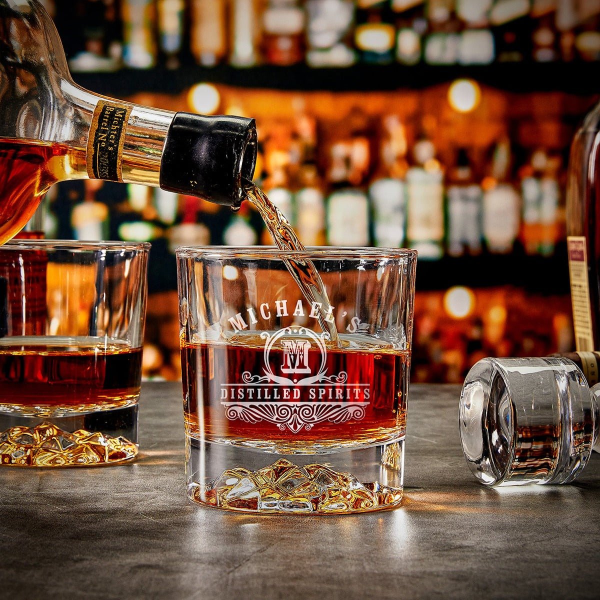 Custom Devonshire Whiskey Decanter Set