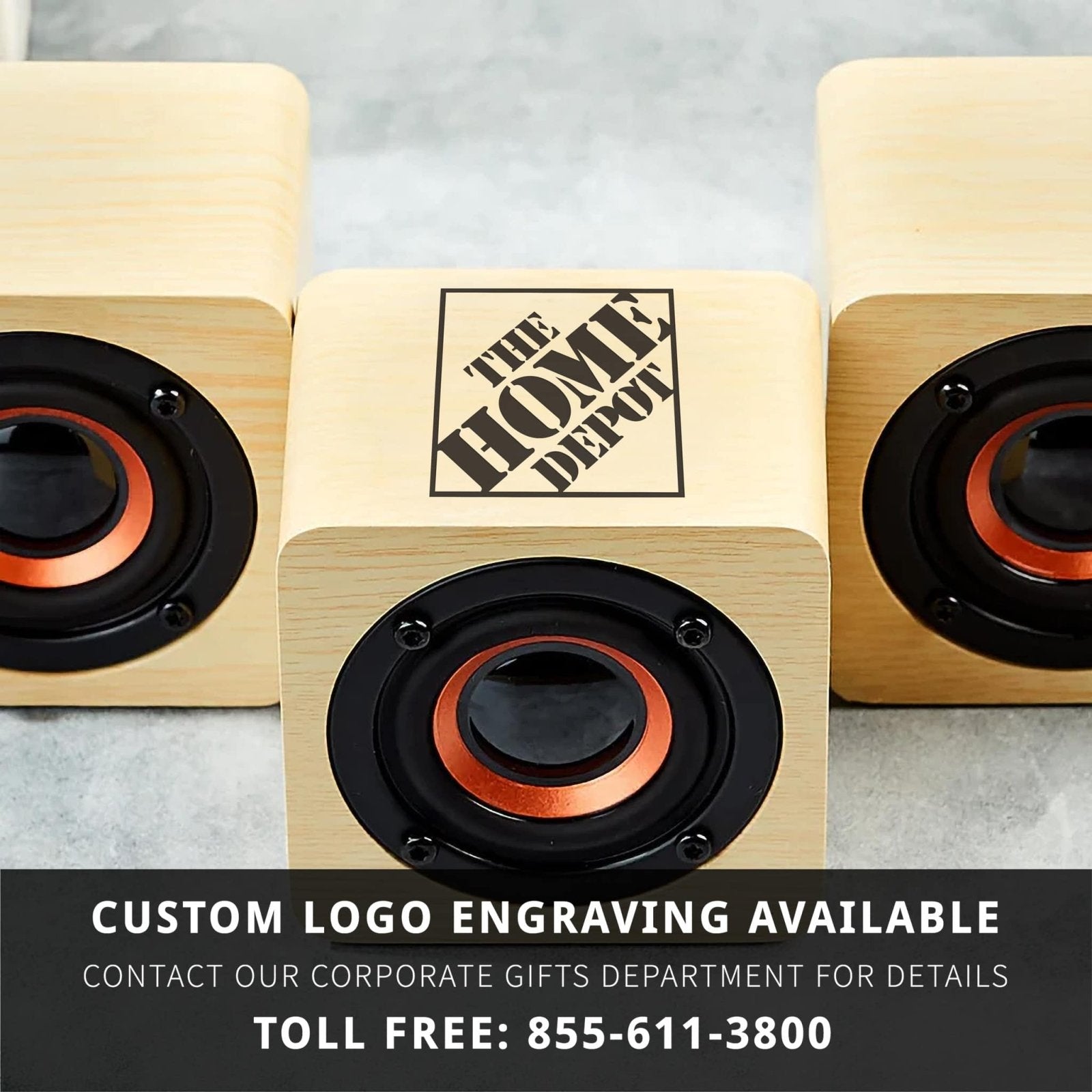 Custom Groomsmen Gift Bamboo Mini Bluetooth Speaker