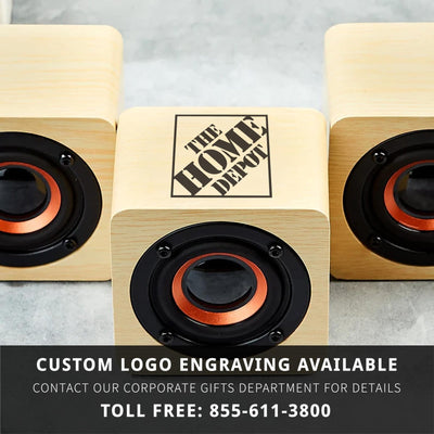 Custom Groomsmen Gift Bamboo Mini Bluetooth Speaker