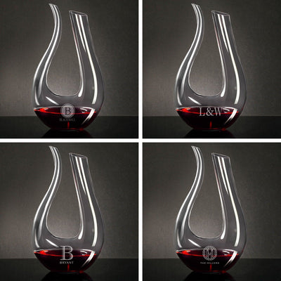Dolcetto Custom Wine Decanter Set with Wine Glasses