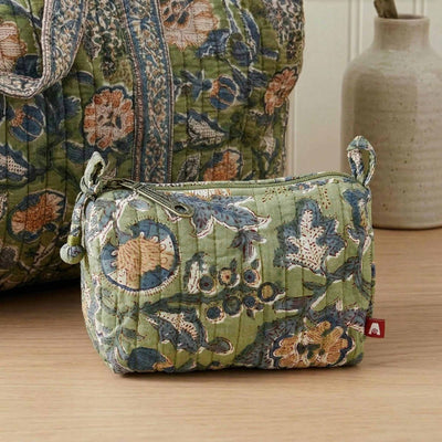 Elarin Quilted Travel Pouch & Small Makeup Bag