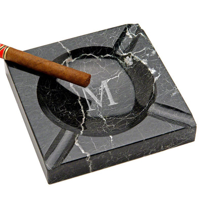 Engraved Cigar Ashtray and Cigar Glass Gift Set