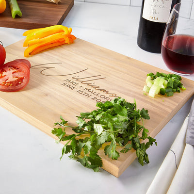 Engraved Maple Cutting Board - Standard (0.75in Thick)