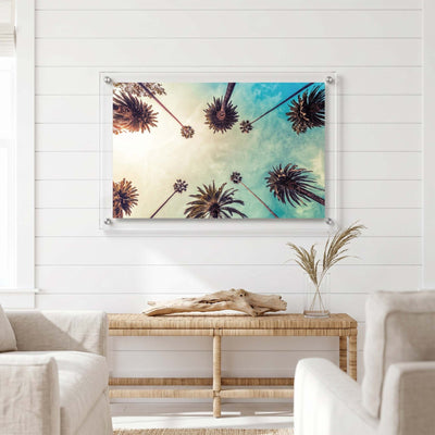 Golden Hour Palms Acrylic Wall Art Print