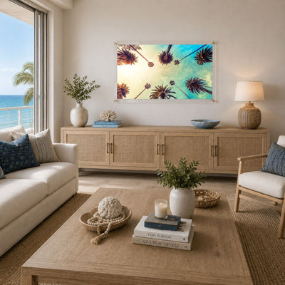 Golden Hour Palms Acrylic Wall Art Print