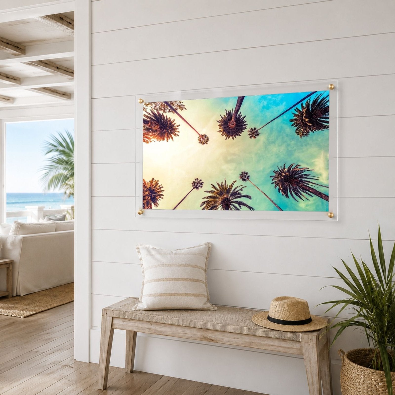 Golden Hour Palms Acrylic Wall Art Print