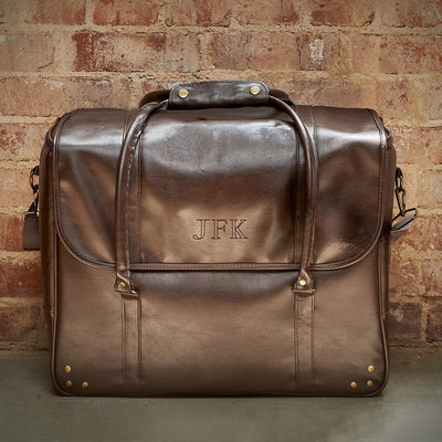 Graham Weekender Bag - 6 Whiskey Bottle Carrier - Whiskey Gift for Men