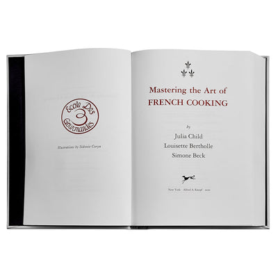Julia Child: Mastering The Art of French Cooking Leather - Bound Book