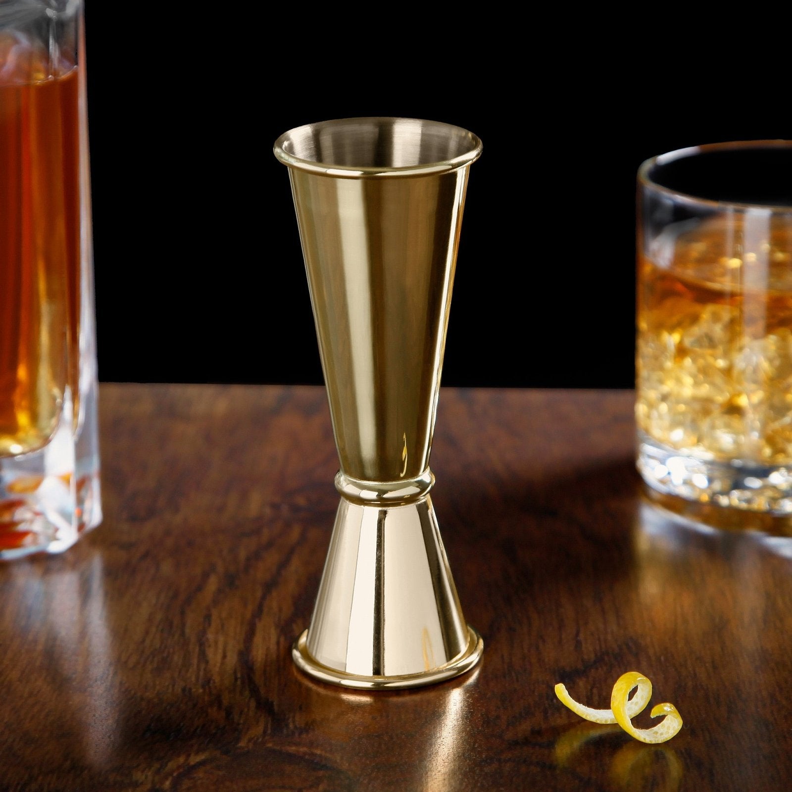 Langford Gold Jigger Bar Tool - 1 oz and 2 oz