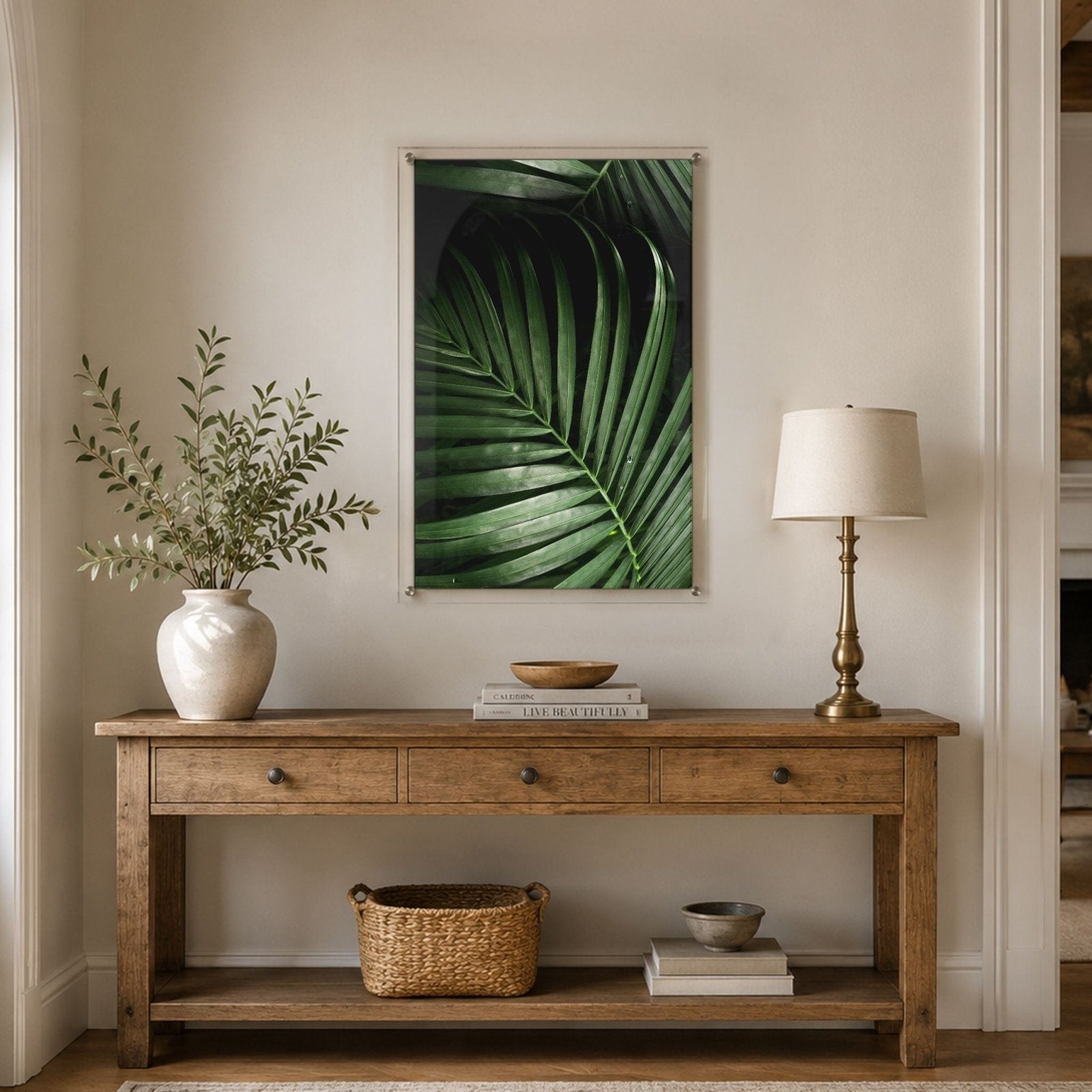 Midnight Palm Acrylic Wall Art Print