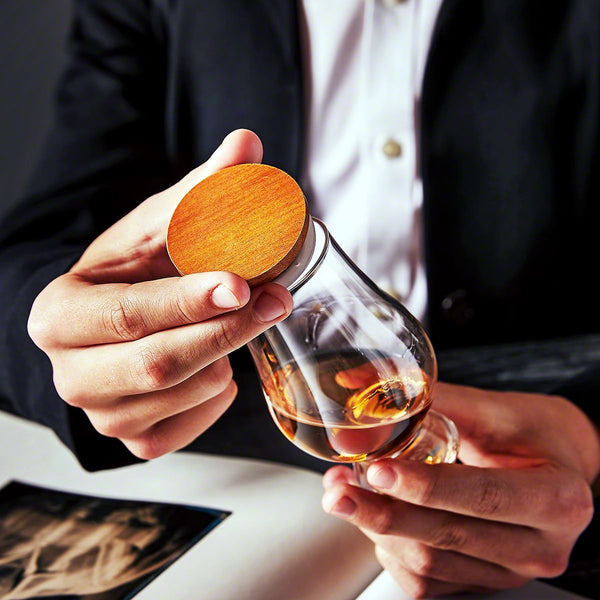 Monogrammed Glencairn Glasses with Lids