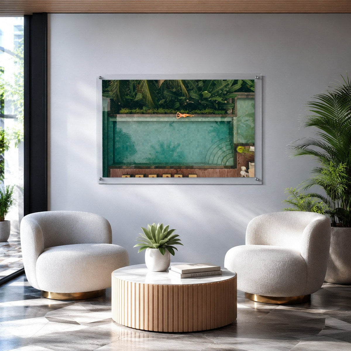 Palm & Circumstance Acrylic Wall Art Print - Horizontal