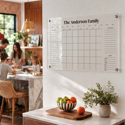 Personalized Acrylic Family Wall Calendar
