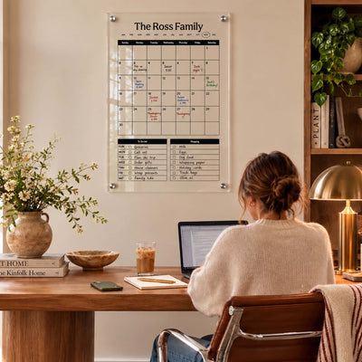 Personalized Acrylic Family Wall Calendar