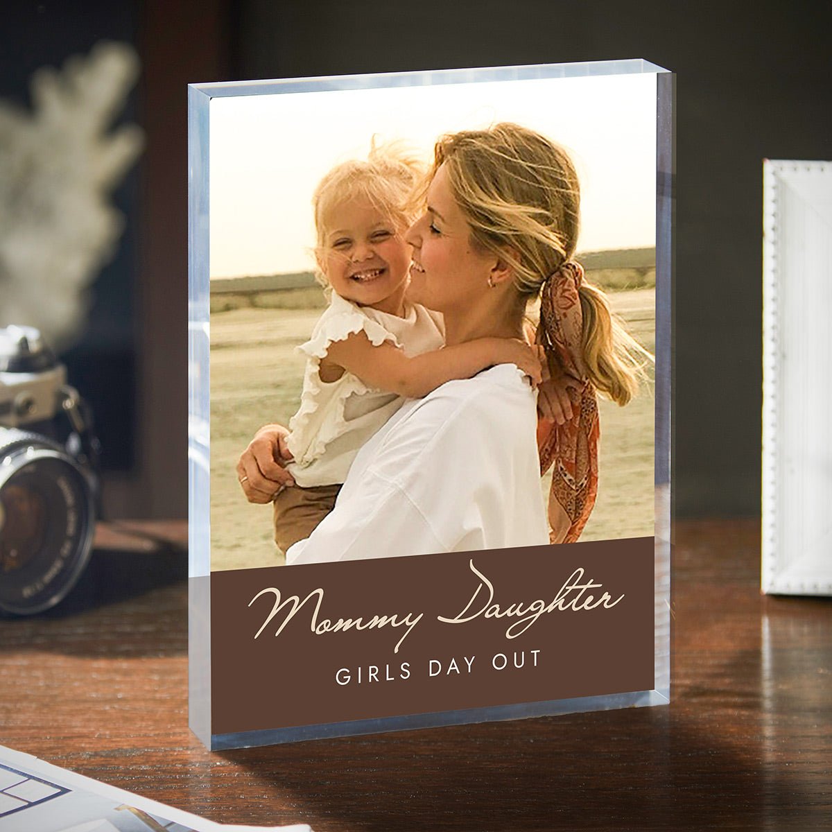 Personalized Acrylic Photo Block for Mom – Custom Picture Print, 1 - Inch Thick