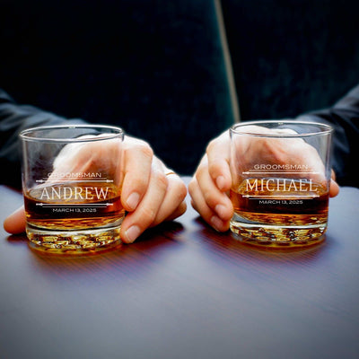 Personalized Buckman Whiskey Glasses - Set of 2