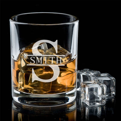 Personalized Decanter Set with Rocks Glasses Firefighter Gift Idea