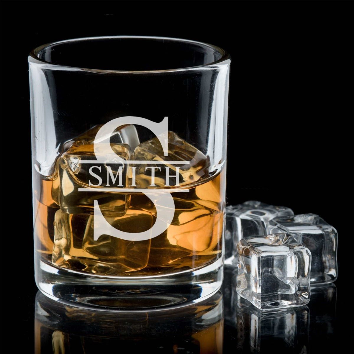 Personalized Decanter Set with Rocks Glasses Firefighter Gift Idea