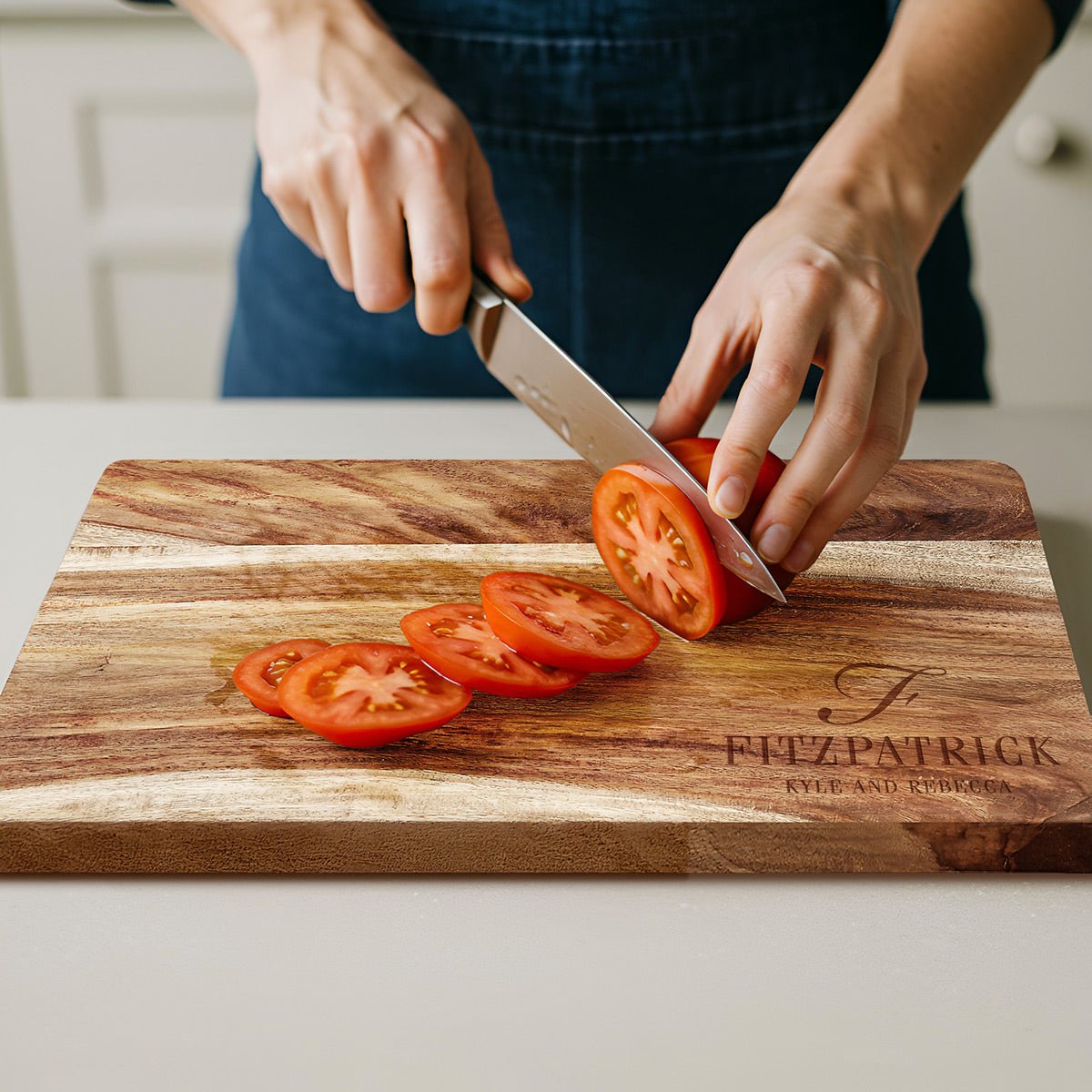 Personalized Exotic Hardwood 15x10x1 Chacuterie Cutting Board