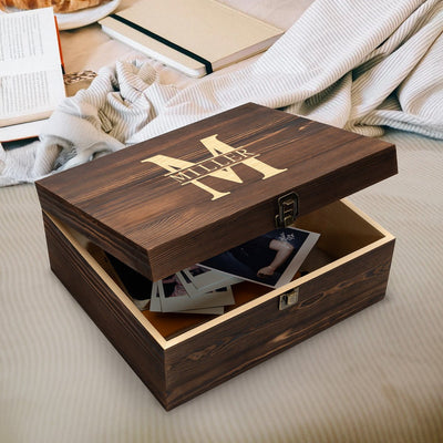 Personalized Memory Keepsake Box - Wooden