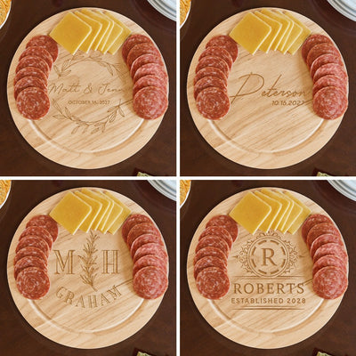 Personalized Swivel Cheese Board