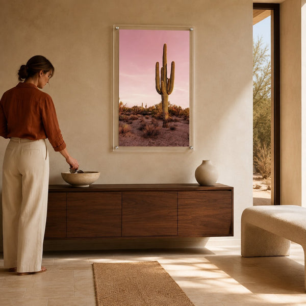 Pink Desert Club Acrylic Wall Art Print